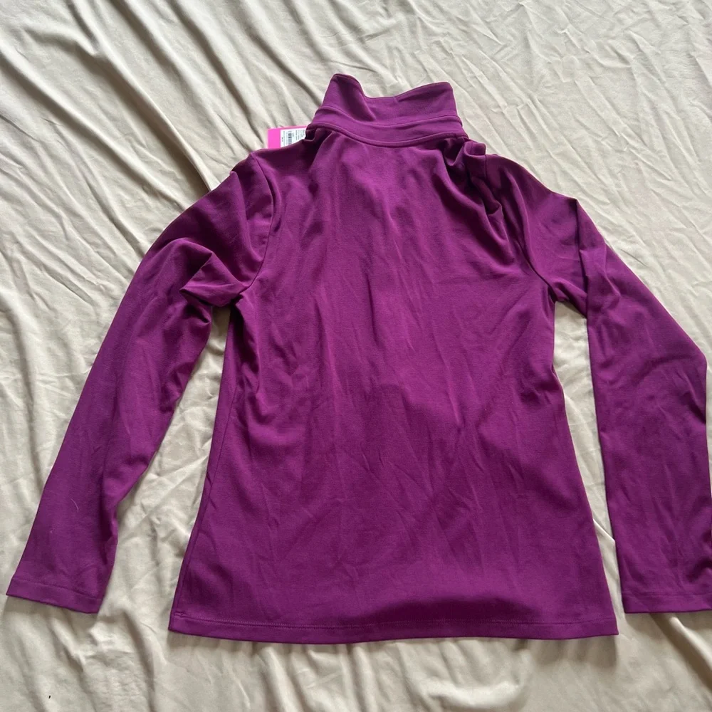 Lilly Pulitzer Magenta Polo Shirt - Picture 2 of 6